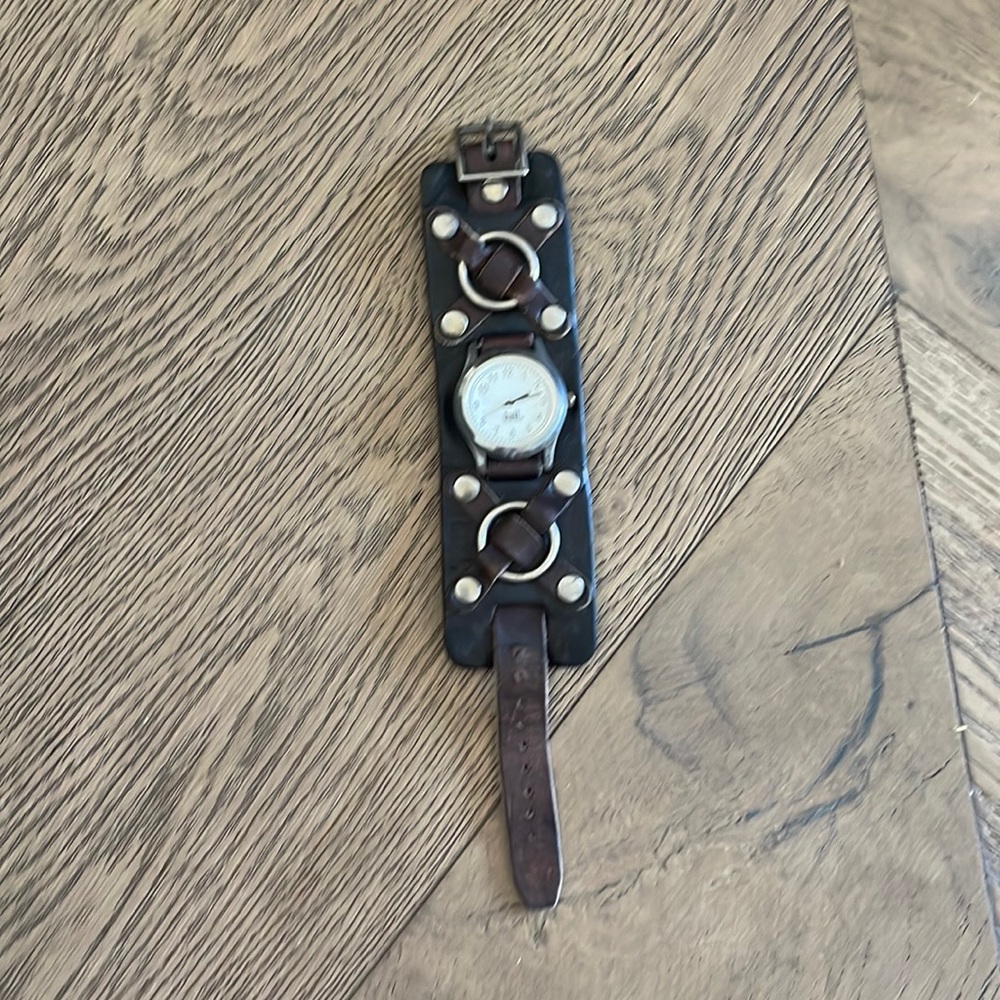 Vintage koll watch leather
